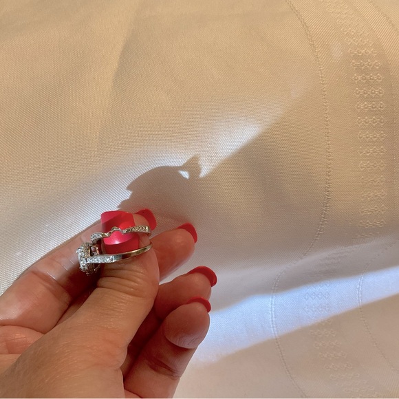 Spectacular Marquise Diamond Wedding Ring Set. Make Offer. Gorgeous! - Picture 9 of 12